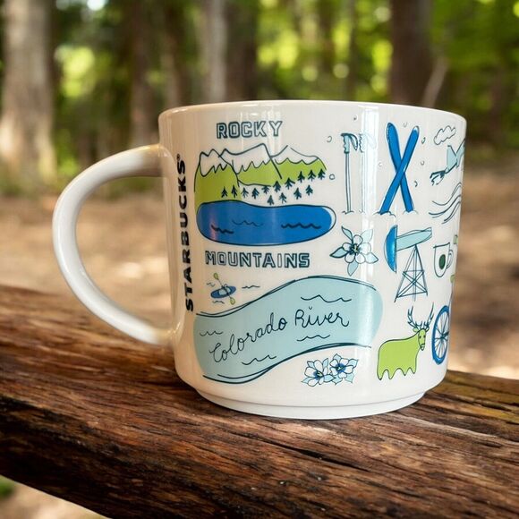 Starbucks COLORADO Been There Series Across the Globe 14oz Coffee Mug EUC - Picture 3 of 5